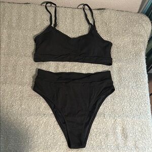 Black Bikini Highwaisted Bottoms
